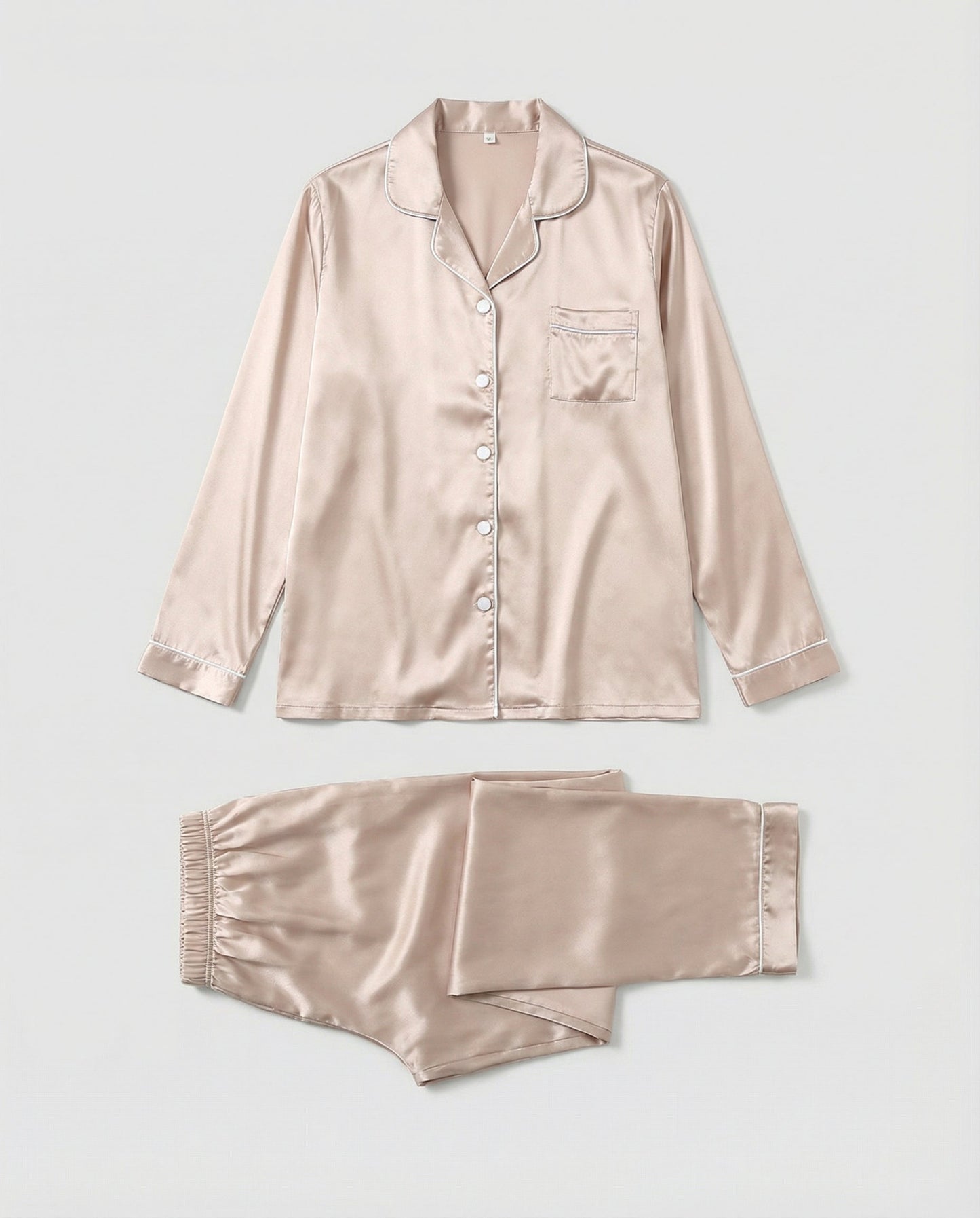 Damen Satin Pyjama Set Elegantes Design