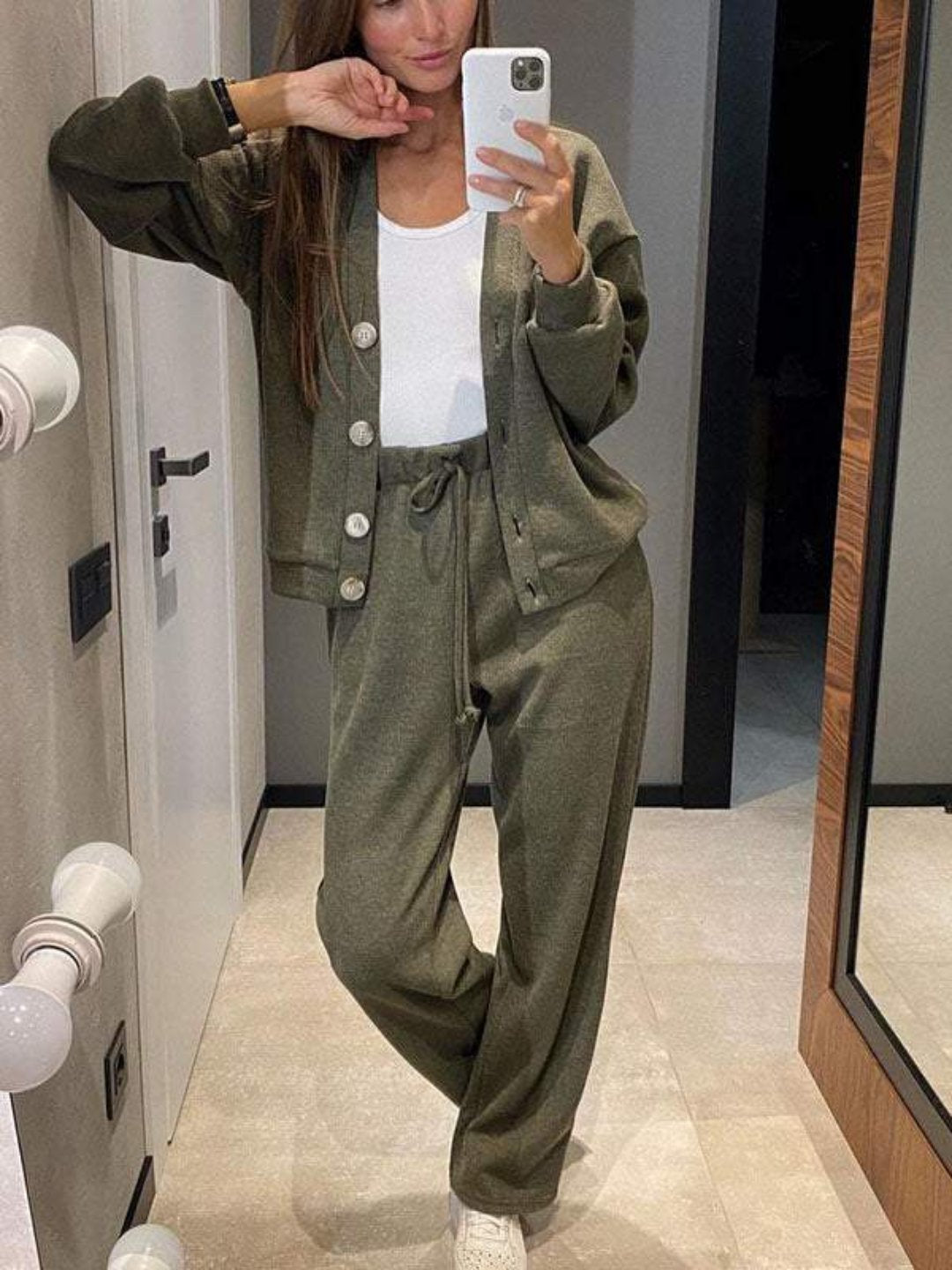 Damen Hosen-Set 3-teilig Lockerer Schnitt - Norvielle