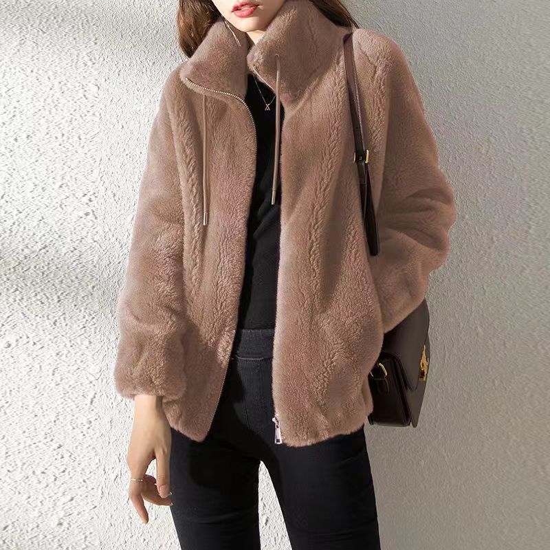Norvielle Damen Lederjacke Modisch