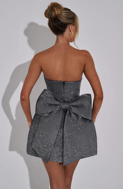 Damen Minikleid Glänzend