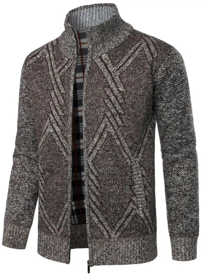 Norvielle Herren Strickjacke Gestrickt Trendig