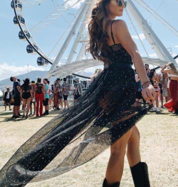 Norvielle Damen Maxi-Kleid Netz Ärmellos Transparent