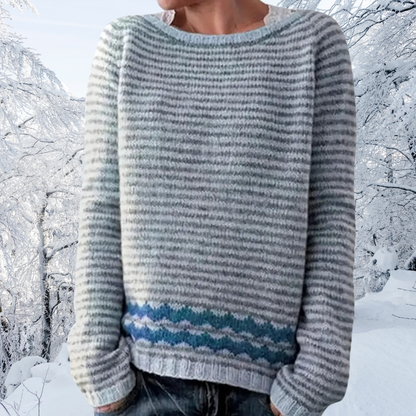 Damen Pullover Bequem Elegant