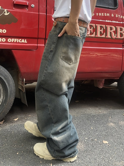 Herren Baggy Jeans Lockere Passform