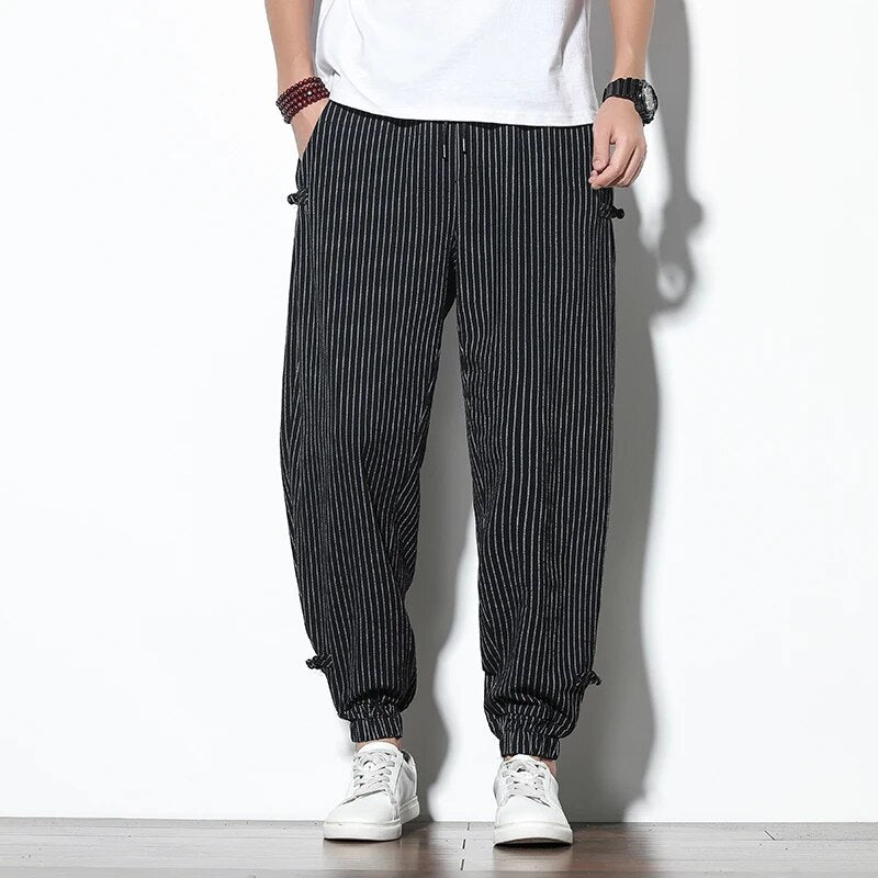 Herren Jogger Pants Gestreift mit Drawstring - Norvielle