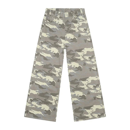 Herren Retro Baggy Jeans Hohe Taille Lockerer Schnitt