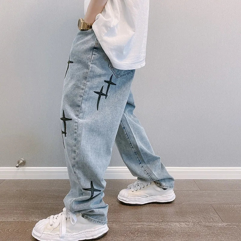 Herren Baggy Jeans Lässiger Stil