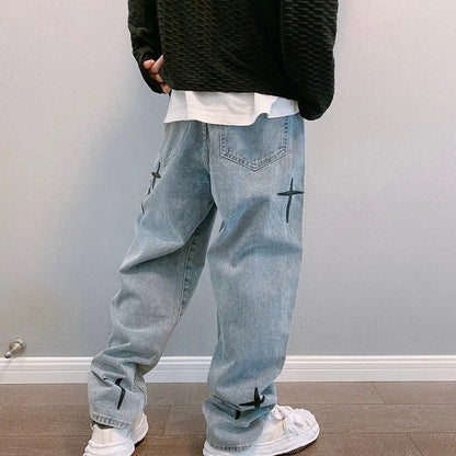 Herren Baggy Jeans Lässiger Stil