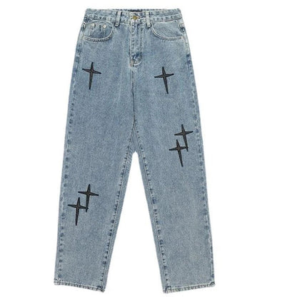 Herren Baggy Jeans Lässiger Stil