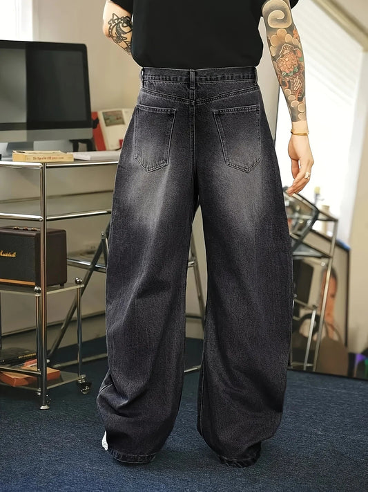 Herren Baggy Jeans Lockerer Schnitt Vintage Look - Norvielle