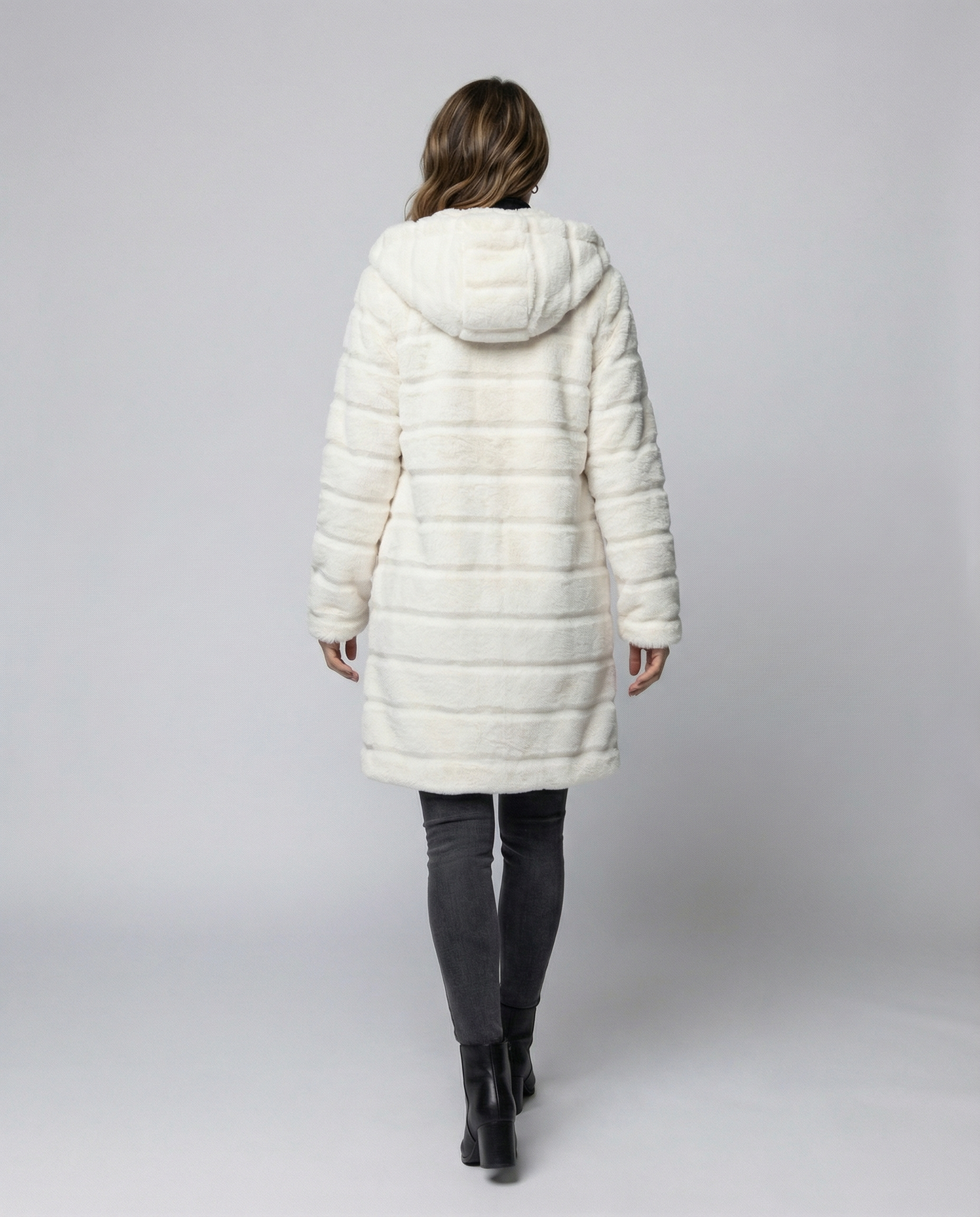 Damen Fleece Winterjacke Elegantes Design