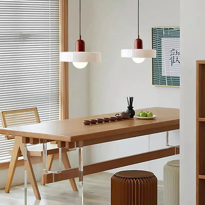 Bauhaus Pendelleuchte Farbiges Glas