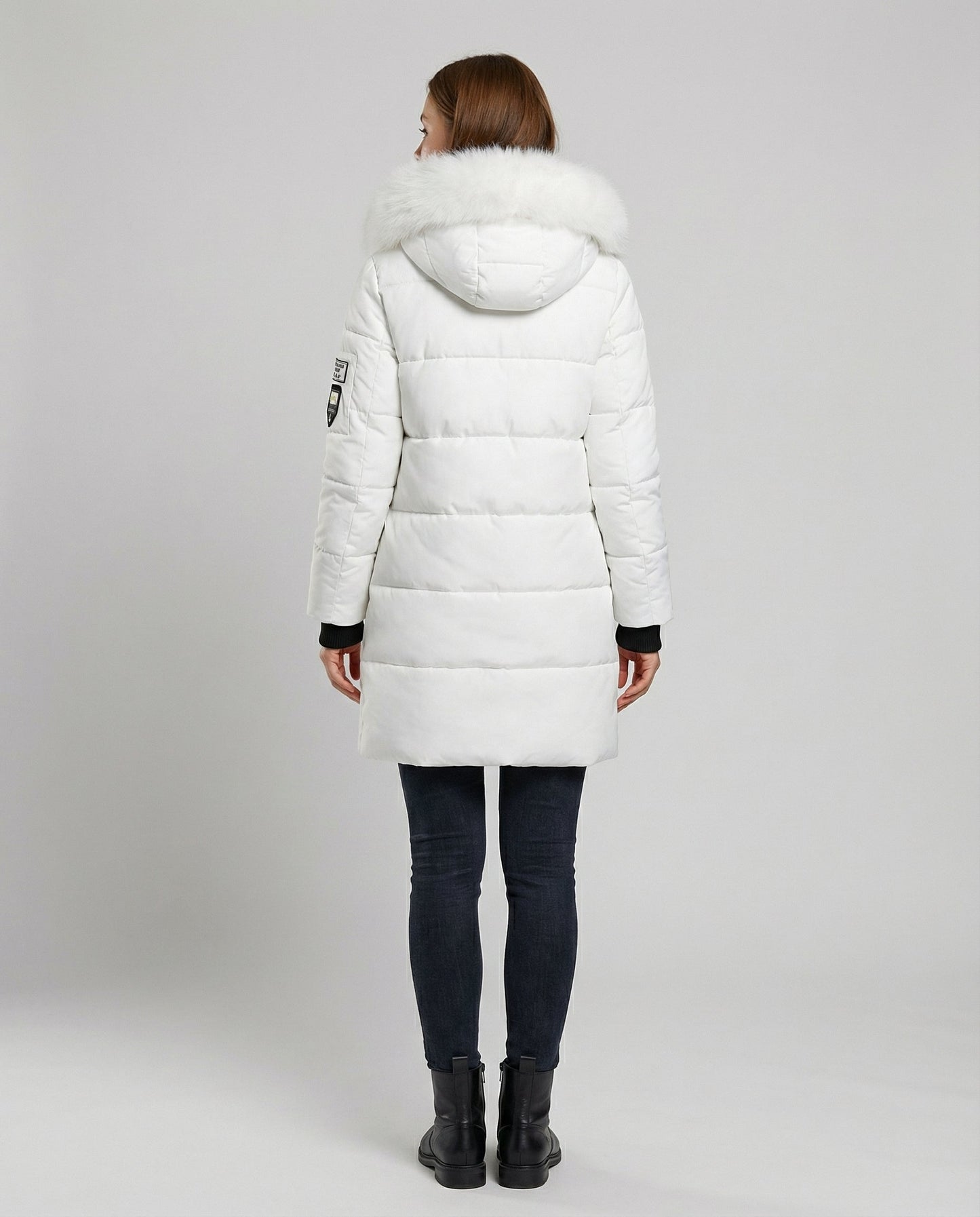 Damen Puffermantel Winddicht Warm