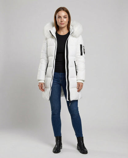Damen Puffermantel Winddicht Warm