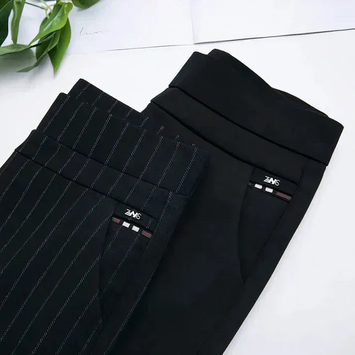 Damen Schwarze Stretchhose Moderne - Norvielle