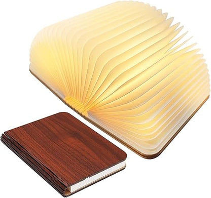 Faltbare Holz Tischlampe LED Leselampe