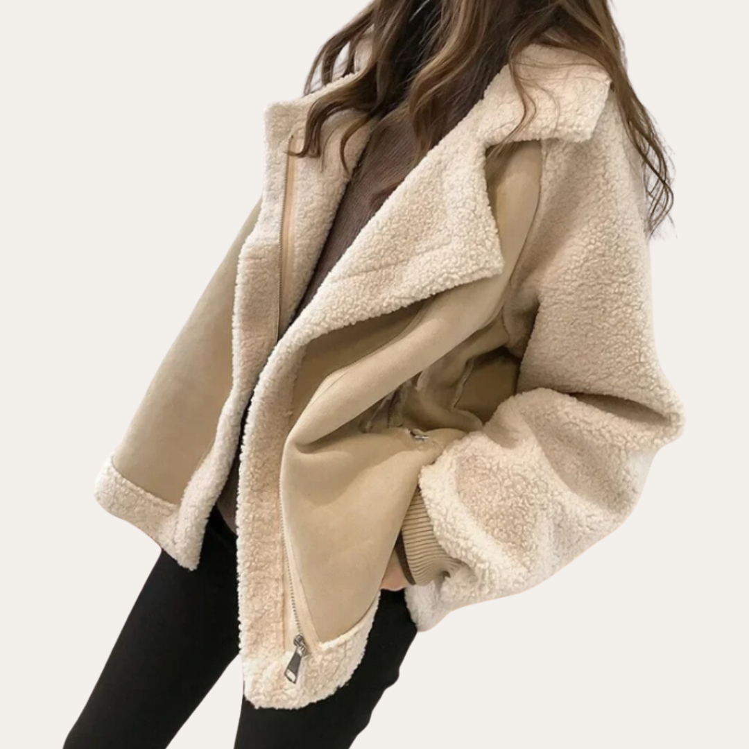 Norvielle Damen Wildlederjacke Trend - Norvielle
