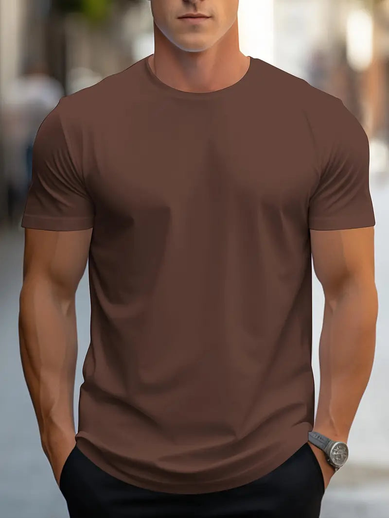 Owen Herren T-Shirt Elegant Baumwolle Weiß
