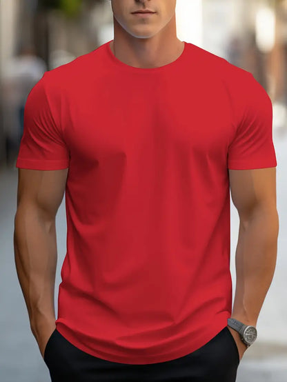 Owen Herren T-Shirt Elegant Baumwolle Weiß