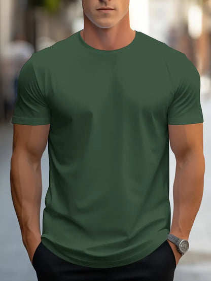 Owen Herren T-Shirt Elegantes Baumwolle Weiß