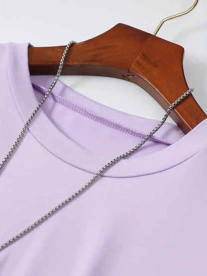 Owen Herren T-Shirt Elegant Baumwolle Weiß