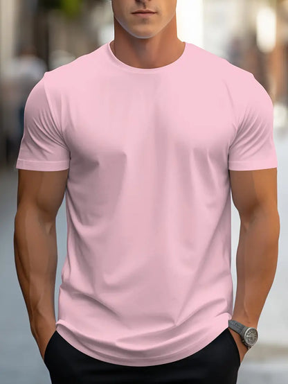 Owen Herren T-Shirt Elegant Baumwolle Weiß