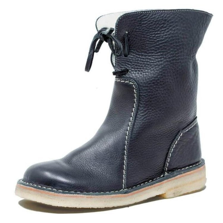 Damen Stiefel Orthopädische Unterstützung Elegantes Design Schwarz - Norvielle