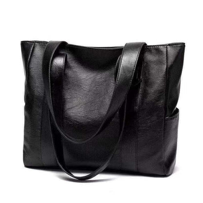 Damen Vintage Schultertasche Leder Retro-Look Braun - Norvielle