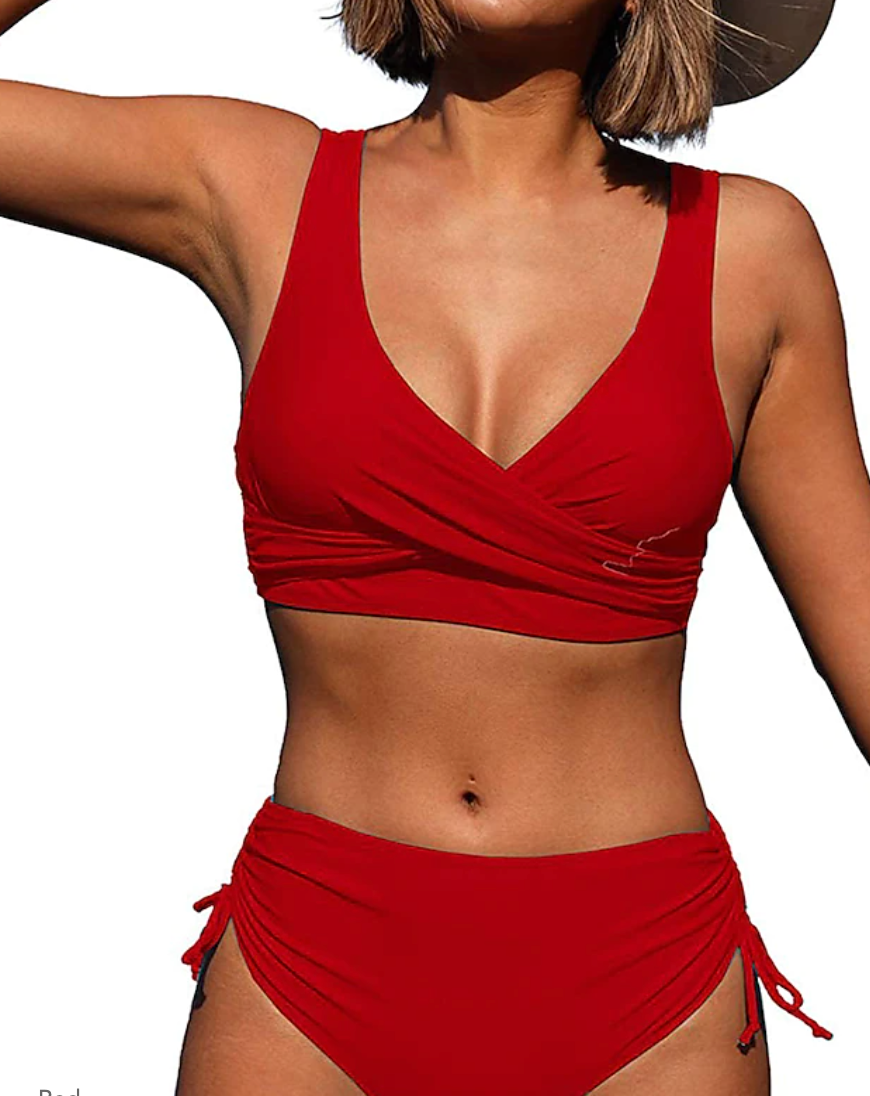 Norvielle Damen Bikini Hohe Taille
