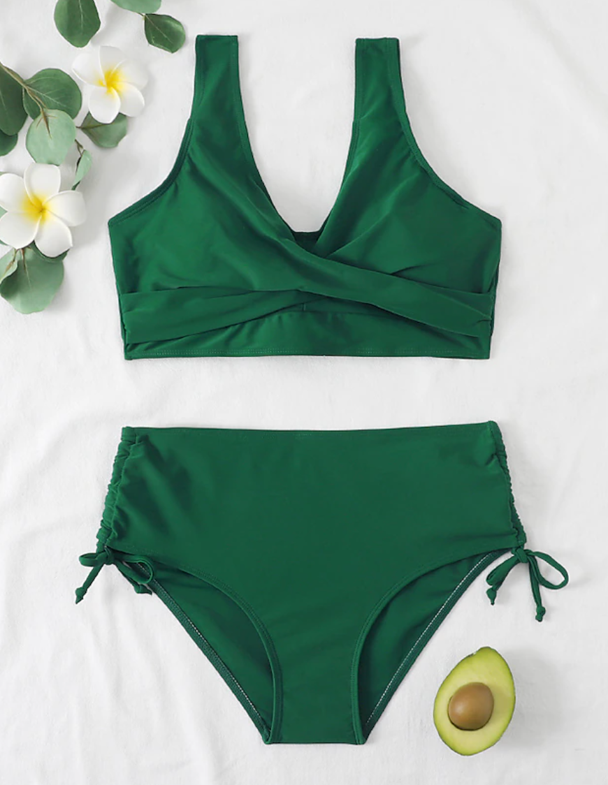 Norvielle Damen Bikini Hohe Taille