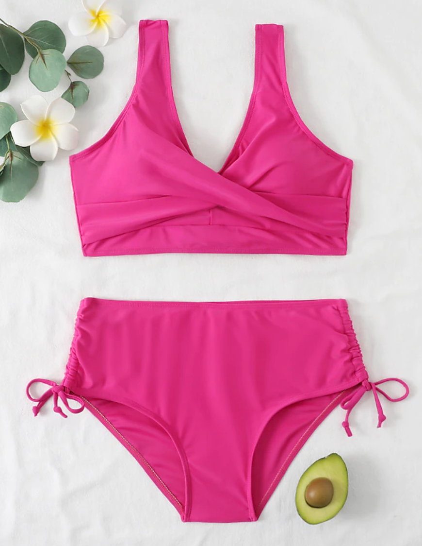 Norvielle Damen Bikini Hohe Taille