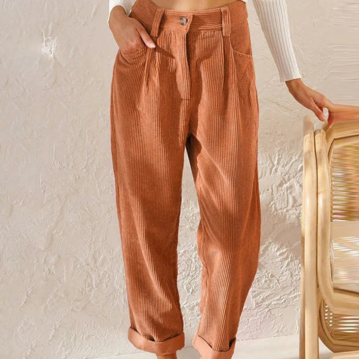 Cordhose Freizeithose Bequem