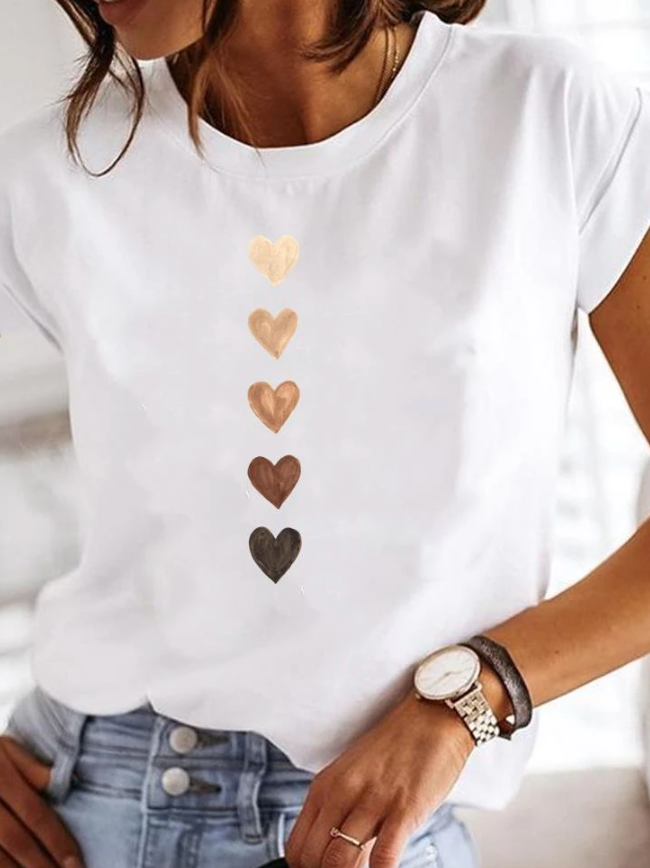 Damen Leichtes Sommer-T-Shirt Stilvoll Komfort - Norvielle
