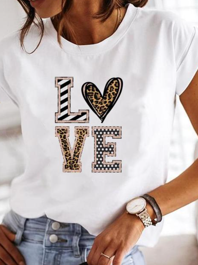 Damen Leichtes Sommer-T-Shirt Stilvoll Komfort