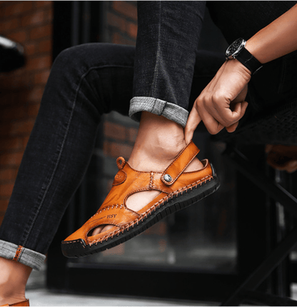Herren Sandalen Offene Riemenform Fersenstütze
