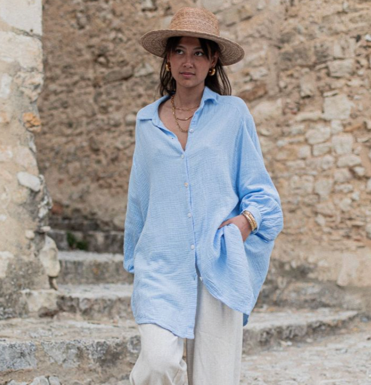 Norvielle Damen Sommerbluse Bunt