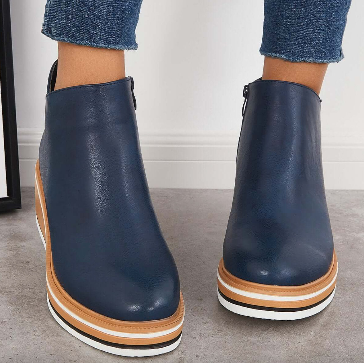 Mari Stella Damen Stiefel Ziernähte