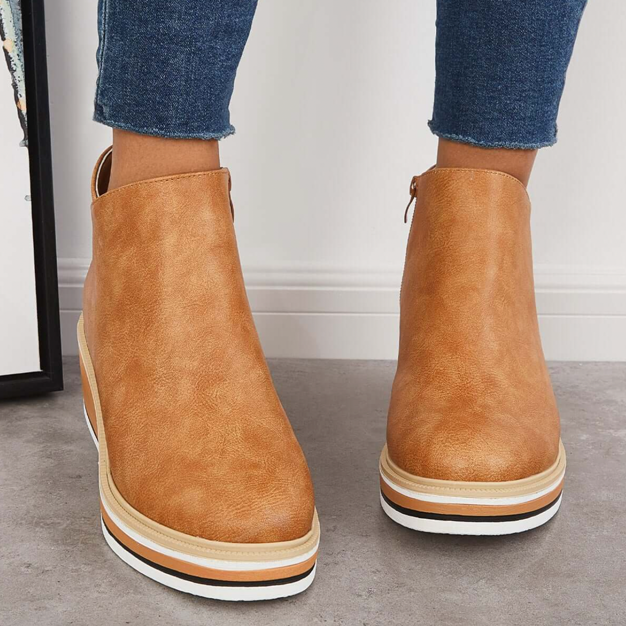 Mari Stella Damen Stiefel Ziernähte