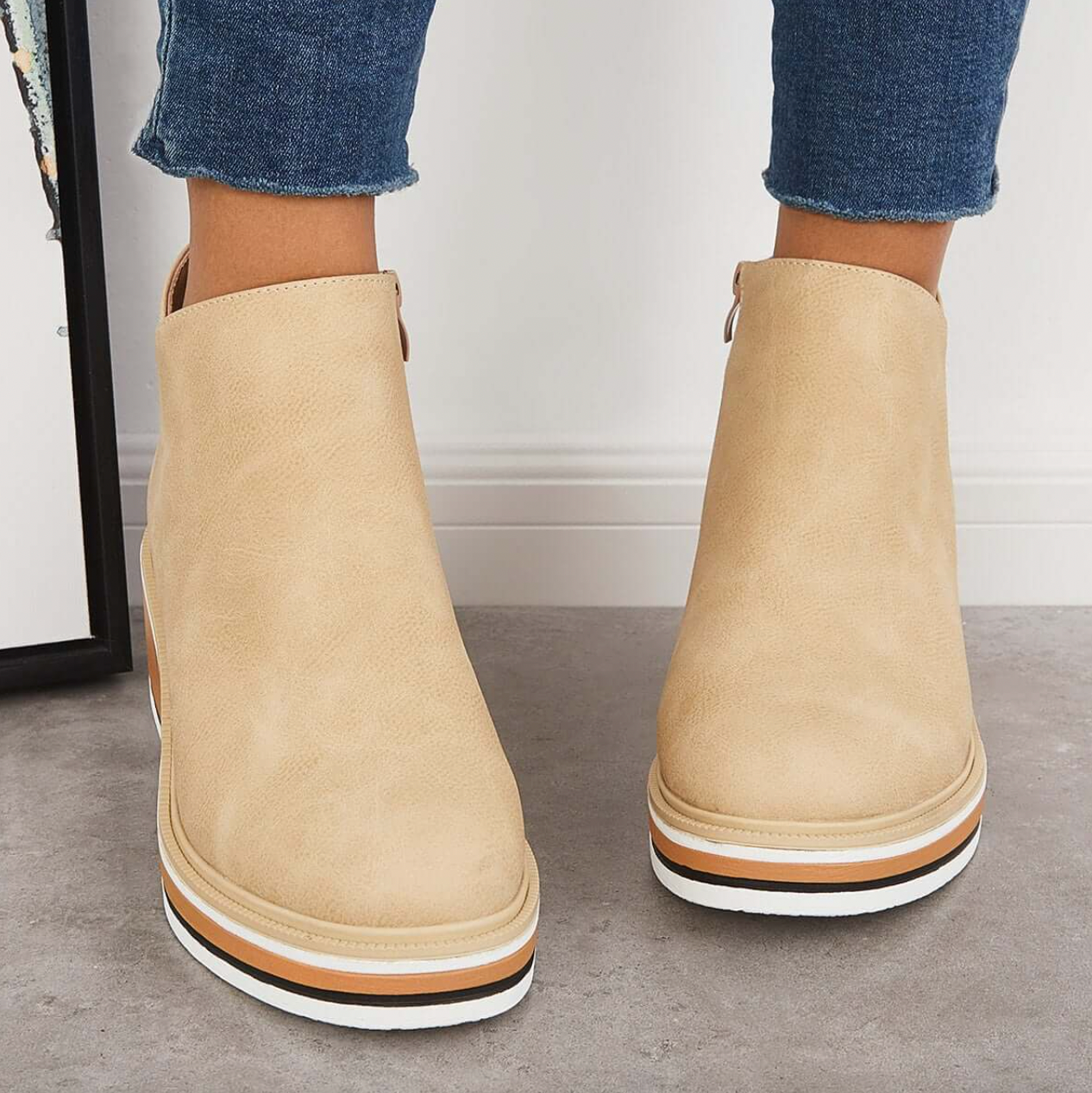 Mari Stella Damen Stiefel Ziernähte