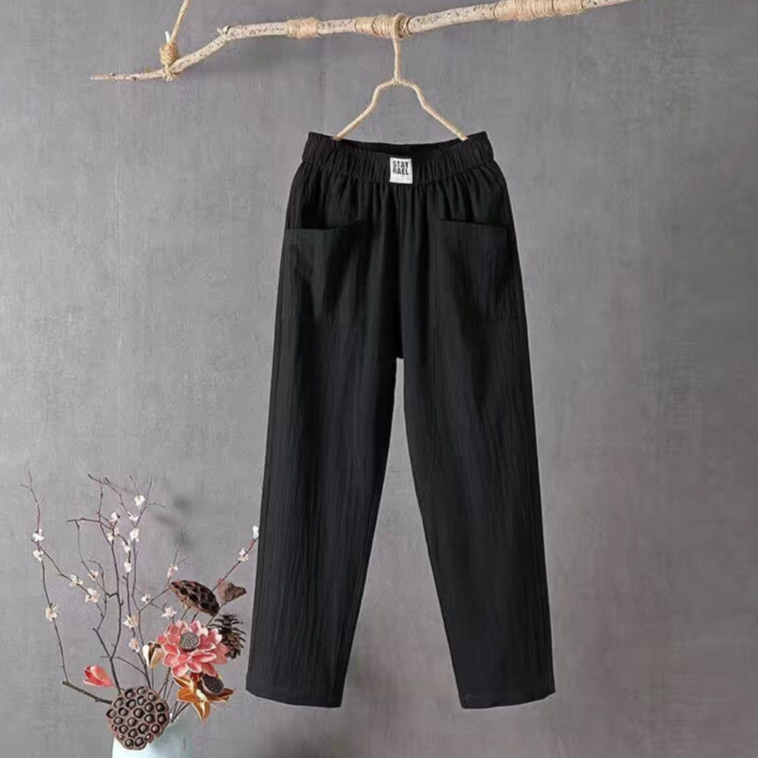 Elastische Damen-Hose mit Stretch-Bund