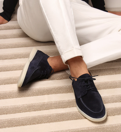 Herren Lässige Schuhe aus Leder mit Schnürverschluss