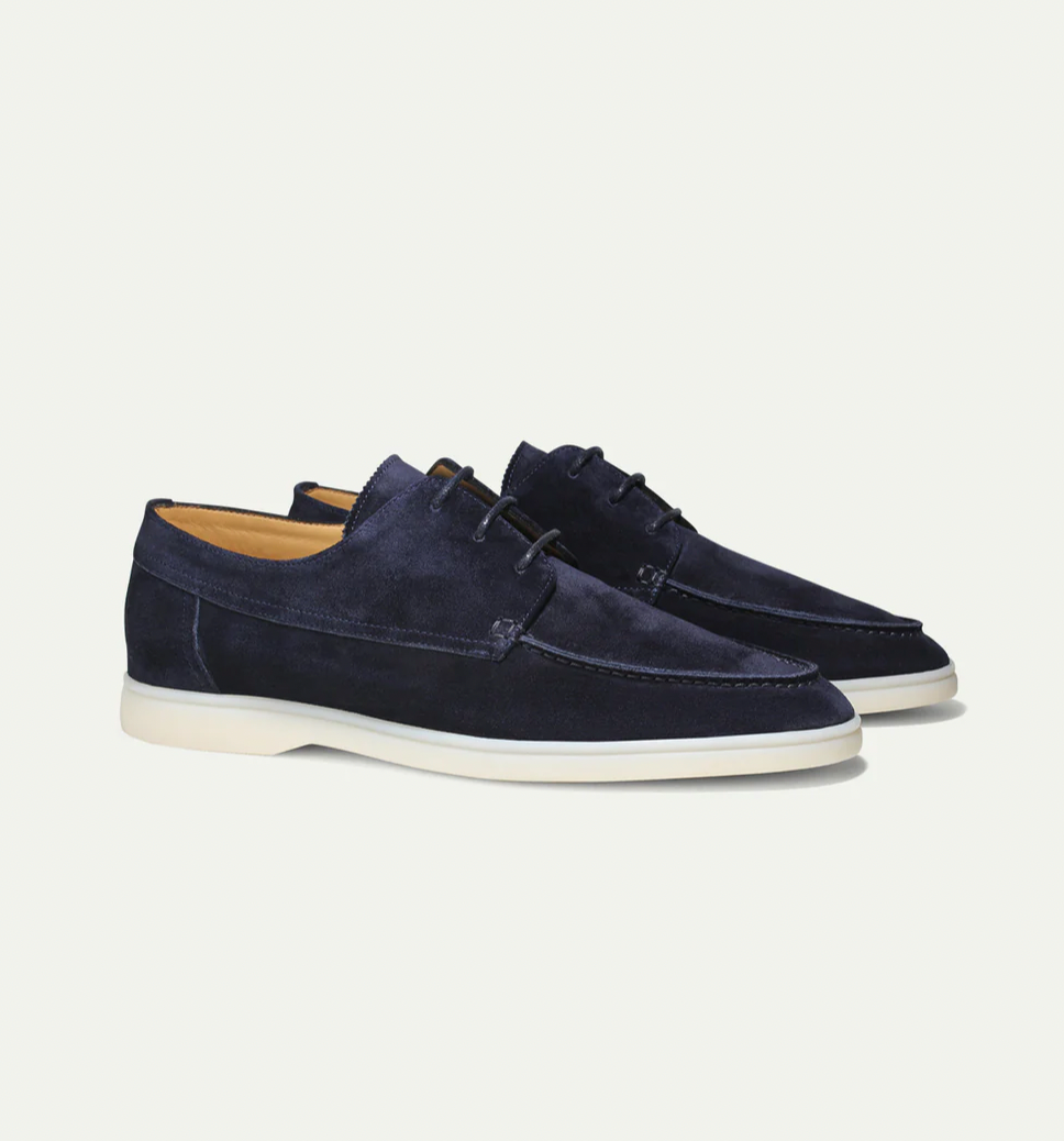 Herren Loafers Veloursleder Schnürung