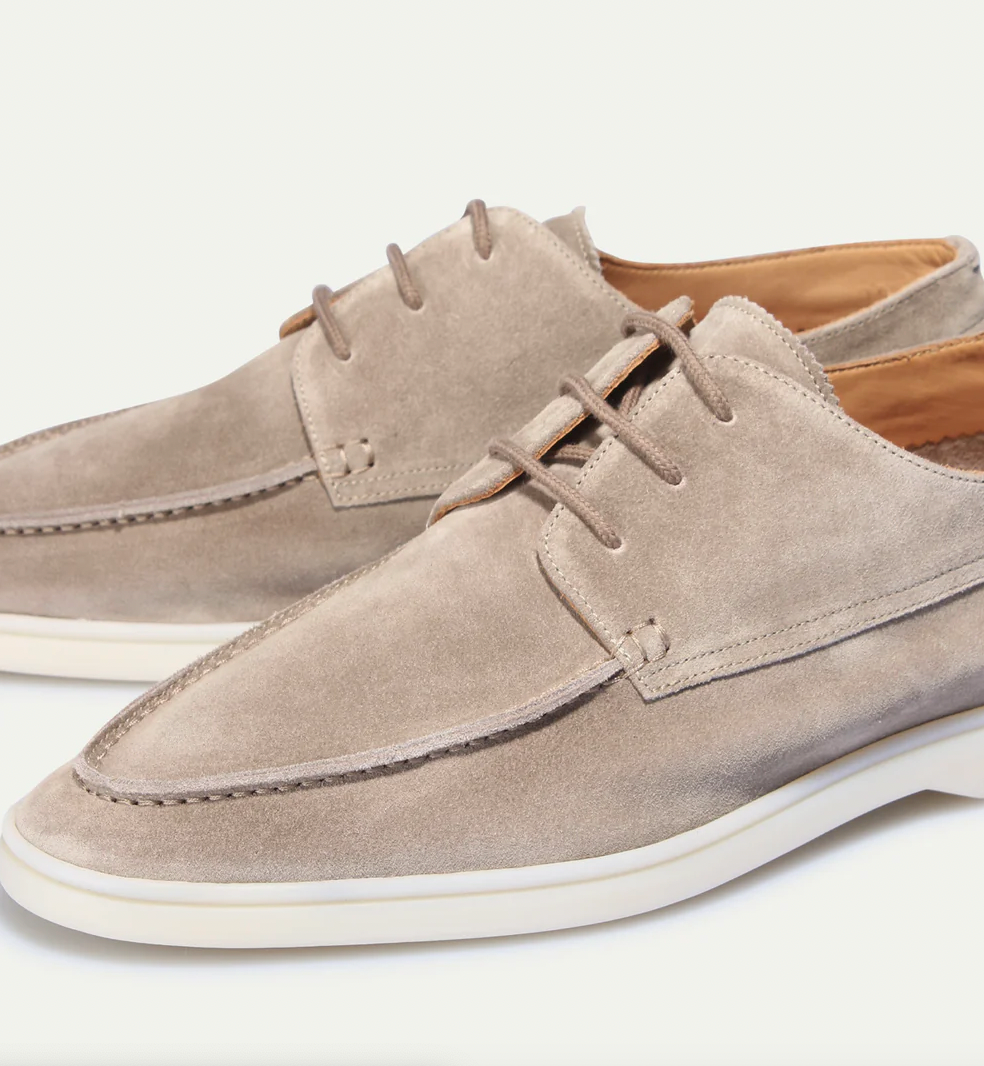 Herren Loafers Veloursleder Schnürung