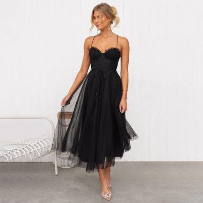 Anita Damen Midi-Kleid aus Baumwolle Elegantes Design