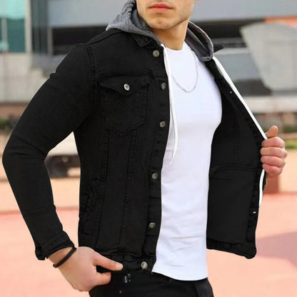 Norvielle Herren Denim-Hoodie