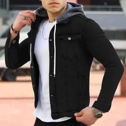 Norvielle Herren Denim-Hoodie