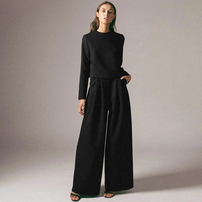 Damen Hosen-Set Langärmliges Crop-