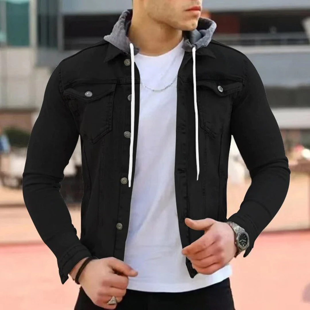 Norvielle Herren Denim-Hoodie