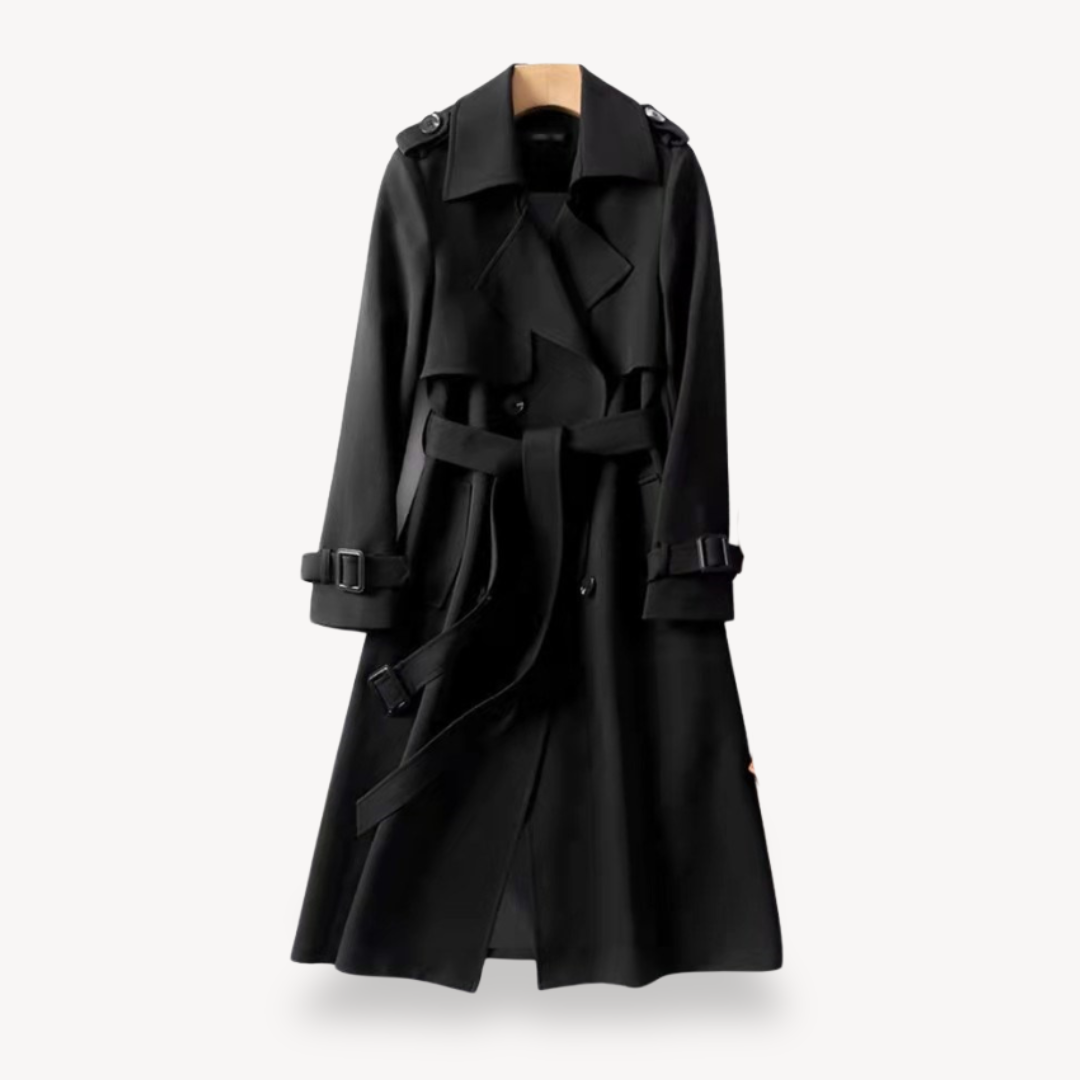 Damen Trenchcoat Klassischer Schnitt mit Gürtel