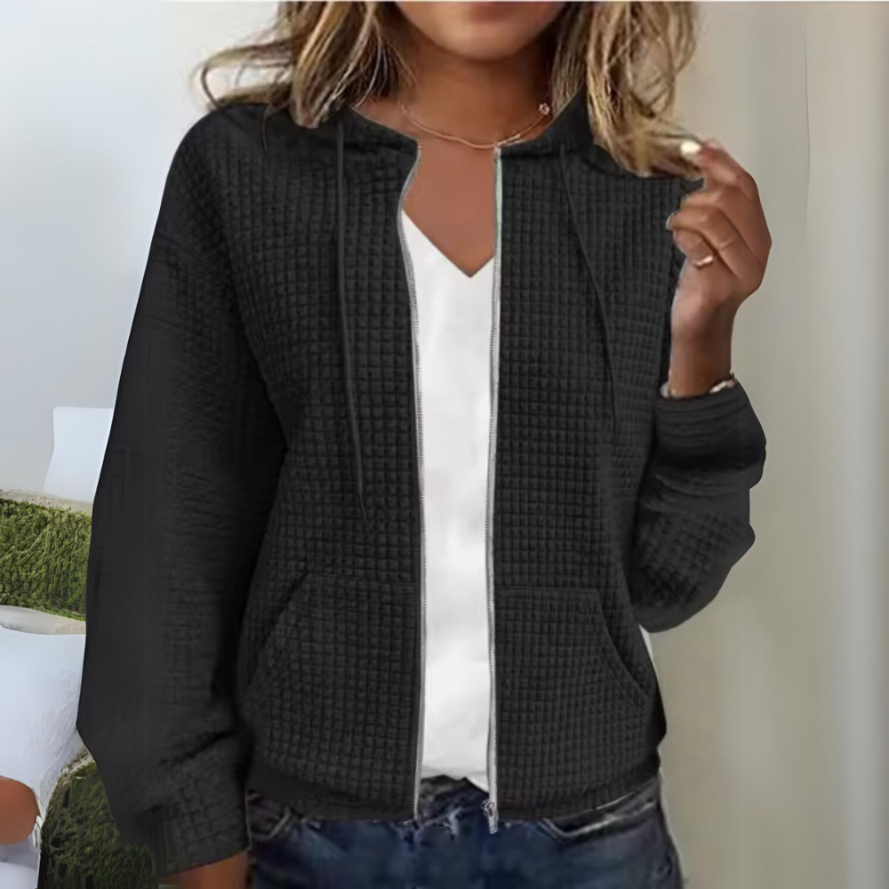 Norvielle Herren Freizeitjacke Reißverschluss Kapuze